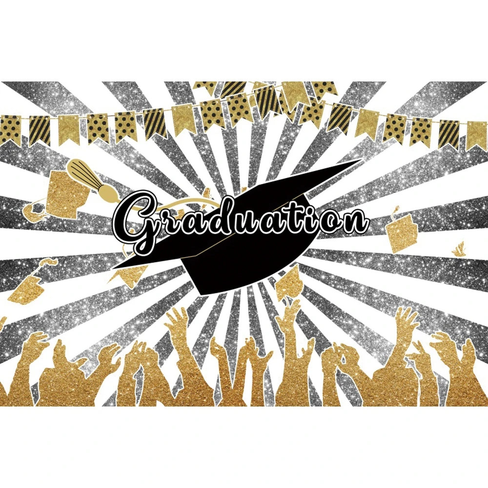 Yeele Graduation Party Backdrop Class of 2022 Black Golden Glitter Light Bokeh Photography Background Congrats Grad Banner Decor camera cleaning kit Photo Studio Supplies