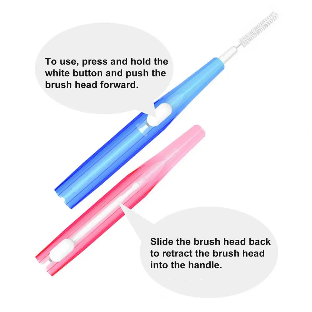 

Orthodontic Toothbrush Telescopic Clean Toothbrush Eco-friendly Useful Health Care Interdental Brush for Male