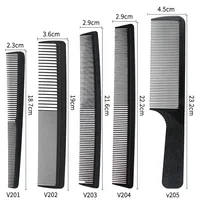 5 Pieces Black Anti-static and heat-resistant hairdressing comb Portable Styling for Men Women 2
