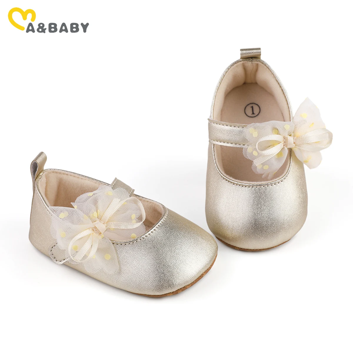 Baby Shoes Baby Sandals Children Flats 0-18M Baby Girl Newborn Infant Toddler Princess Tulle Floare Pu Leather First Walkers