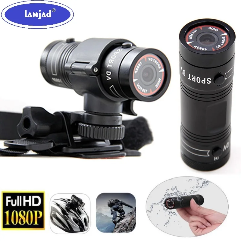 

Экшн-камера LAMJAD F9, HD 1080p, для горного велосипеда, мотоцикла, шлема