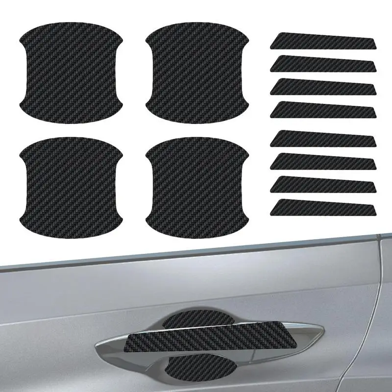 

12 шт., защитные наклейки на дверные ручки автомобиля