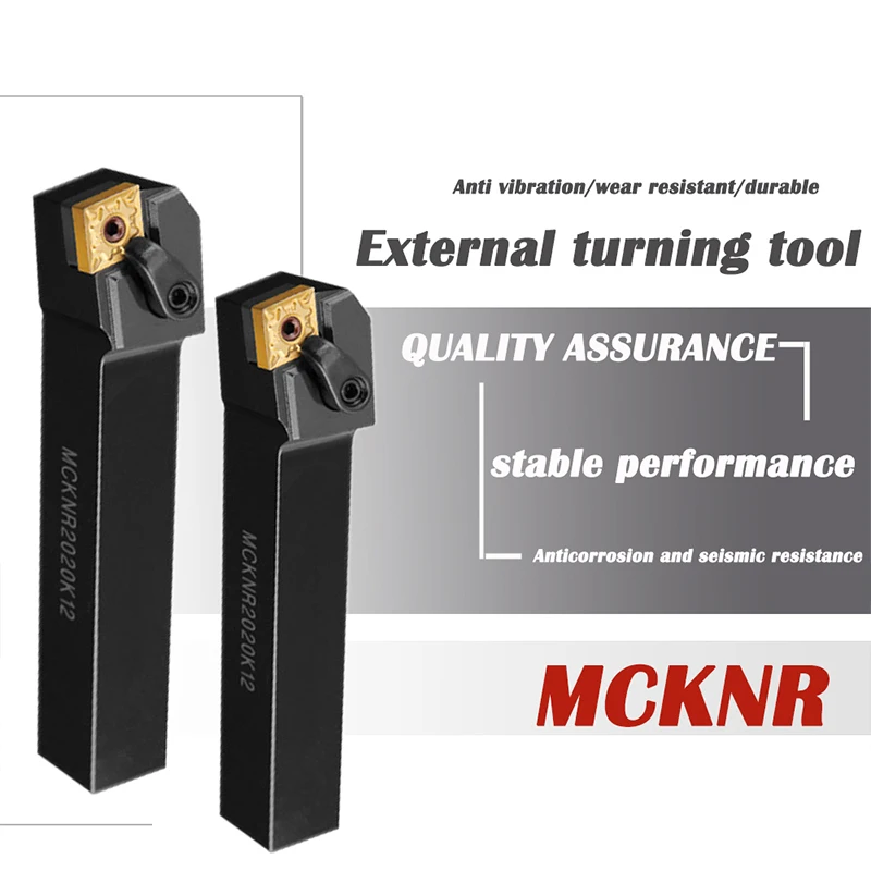 

1PCS MCKNR 2020H12 2020K12 2525M12 3232P12 2525M16 External Turning Tool Holder MCKNL Metal Lathe Cutting Tools For CNMG Inserts