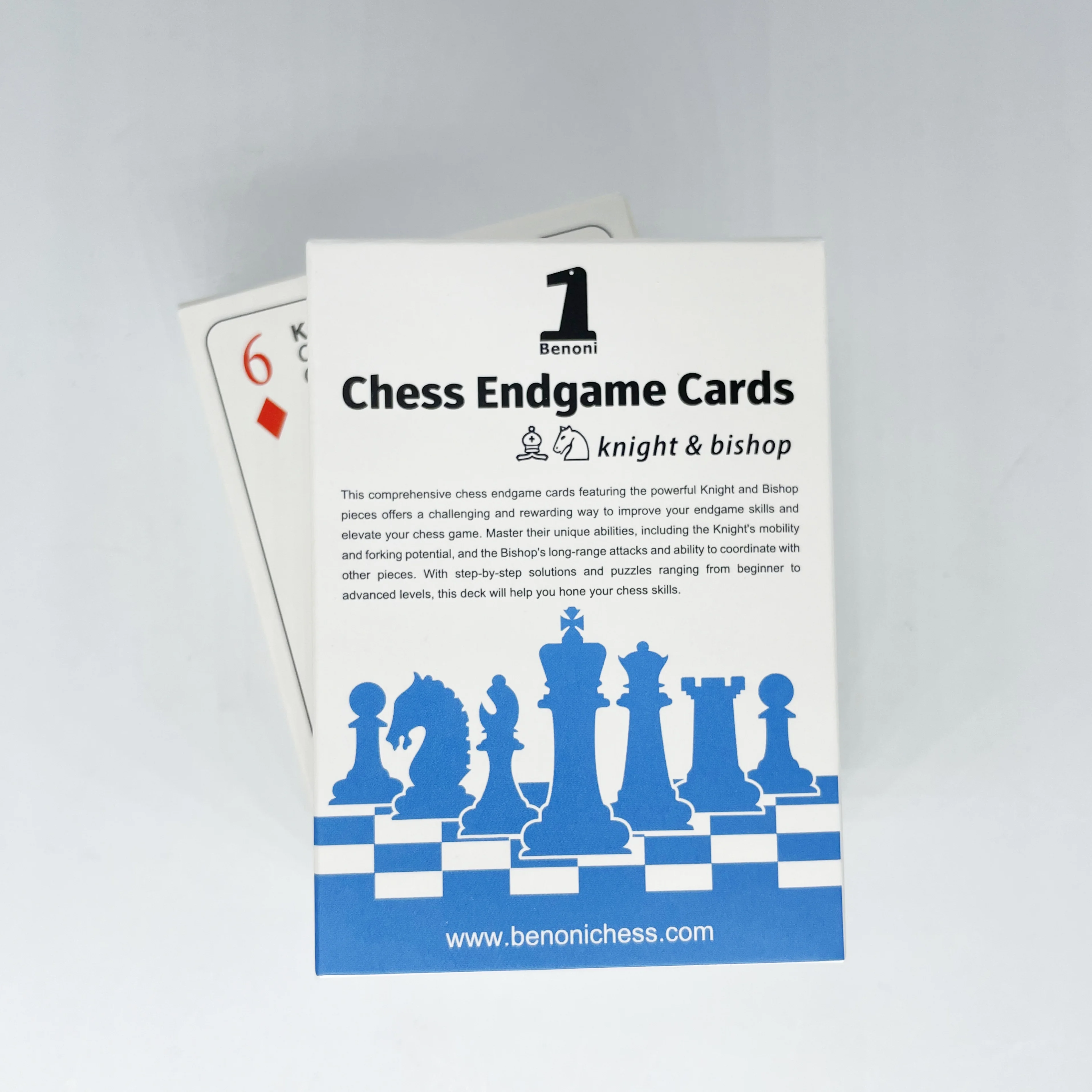 Benoni Chess Endgame Cards (Knight&bishop) &ndash; Master Chess Skills, Checkmate Tactics, Ideal Gift for Enthusiasts
