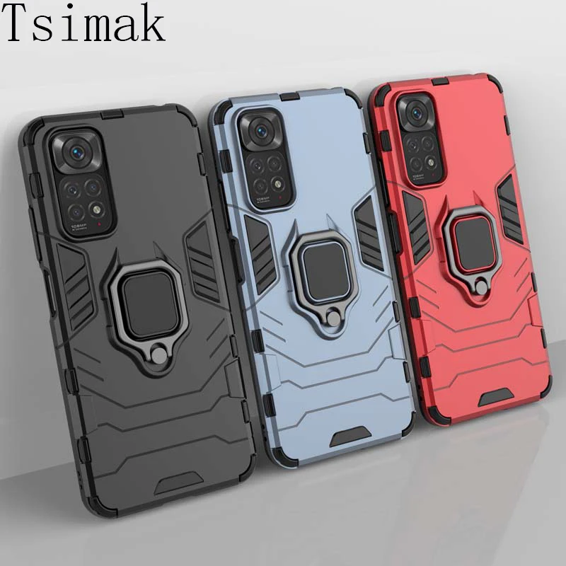 Armor Funda for Xiaomi Redmi 13C 12C Case Slide Camera Lens Protection Ring  Stand Back Cover for Redmi 11A 12C 4G Cases - AliExpress