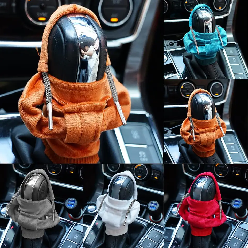 Gear Shift Hoodie Auto Gear Shift Knob Cover, Auto Shift Gear Cover With  Hoodie, carro Knob Gear Stick Protector, Universal Vehicle Decoration