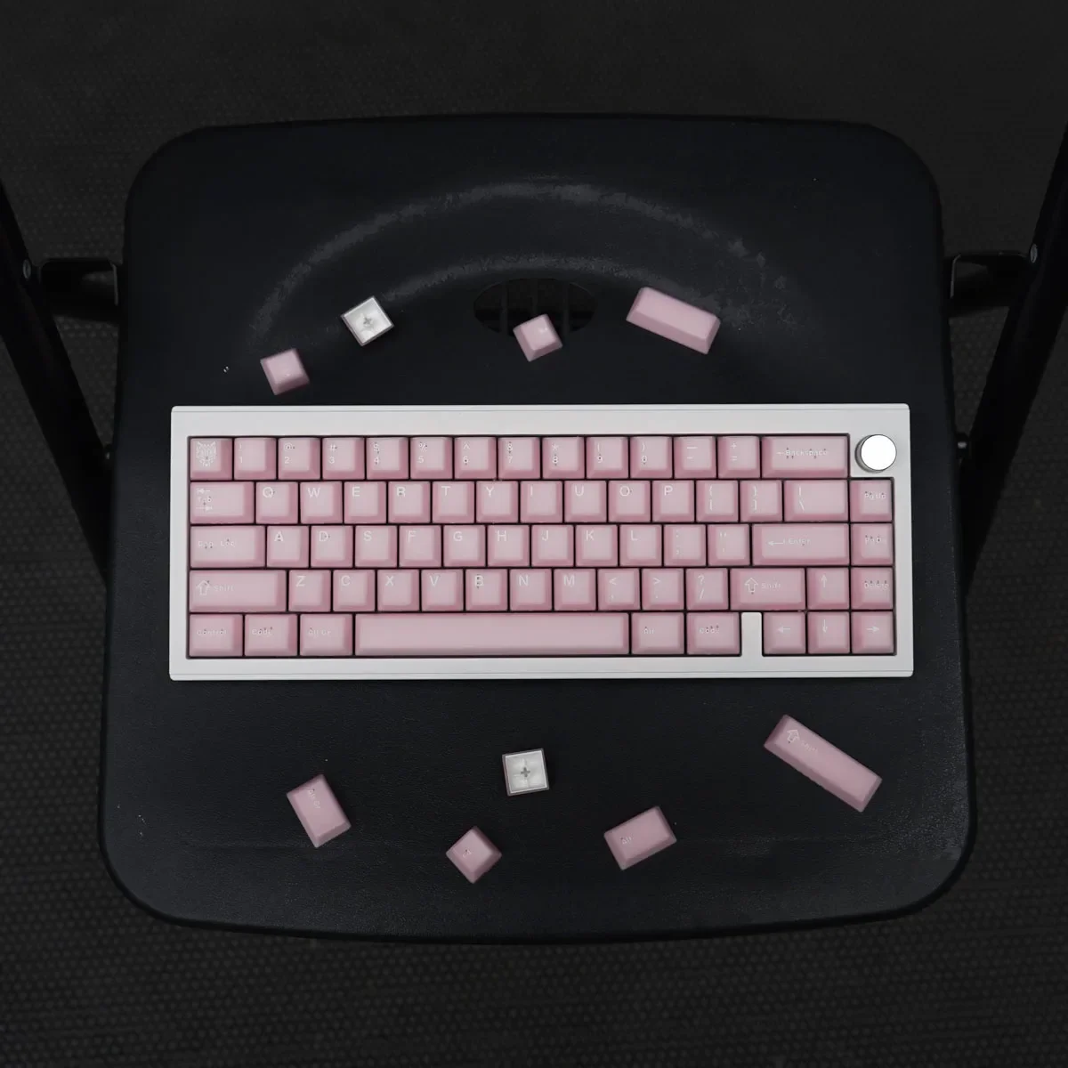 Echome-pink Jade Tema Keycap Grupo Pbt Dye-sublimação Cap Teclado Translúcido Perfil Cereja Teclado Mecânico - Imagem 2