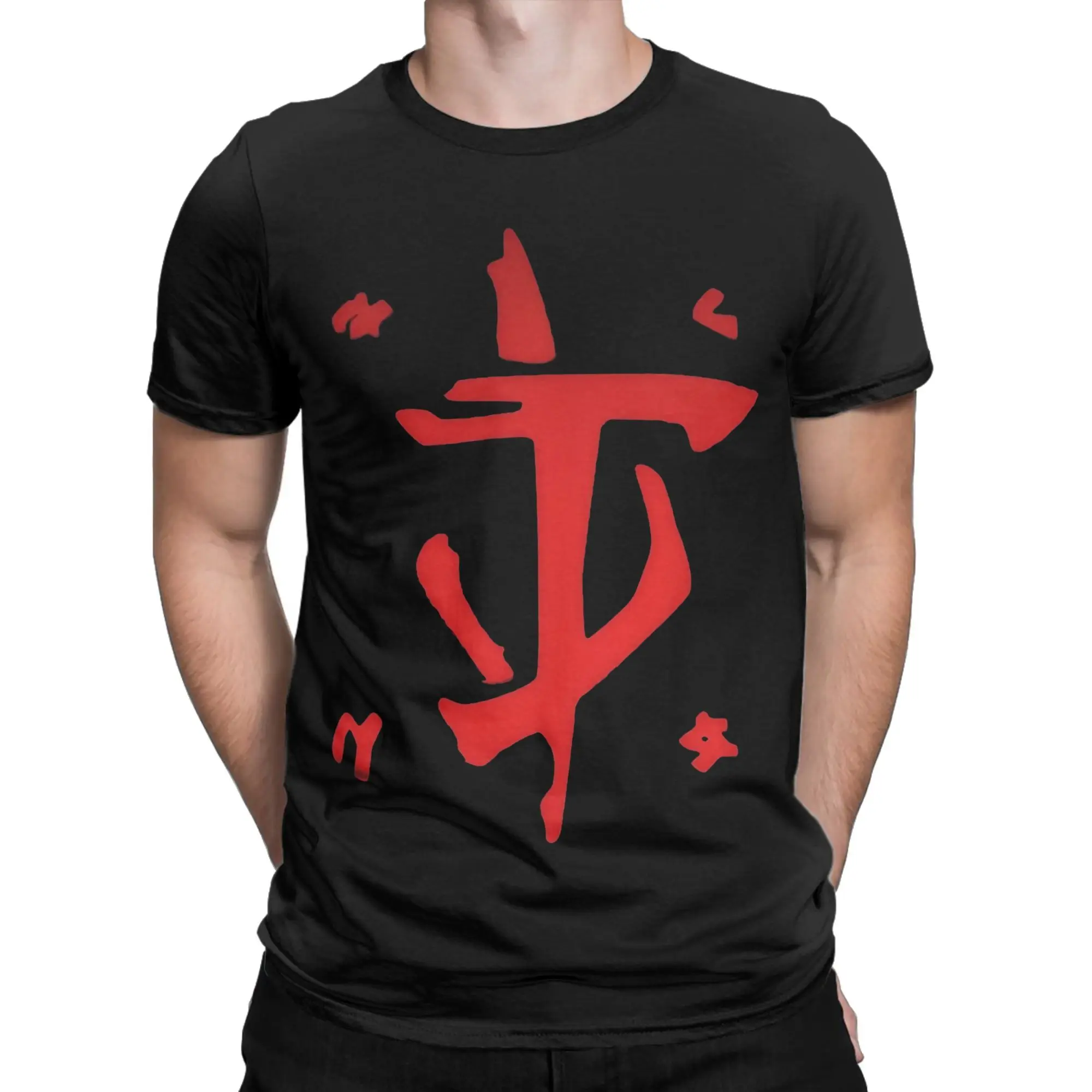 Doom Slayer Men's Dark Ages Funny Cotton Tee - Round Neck Short Sleeve Graphic T-Shirt Gift