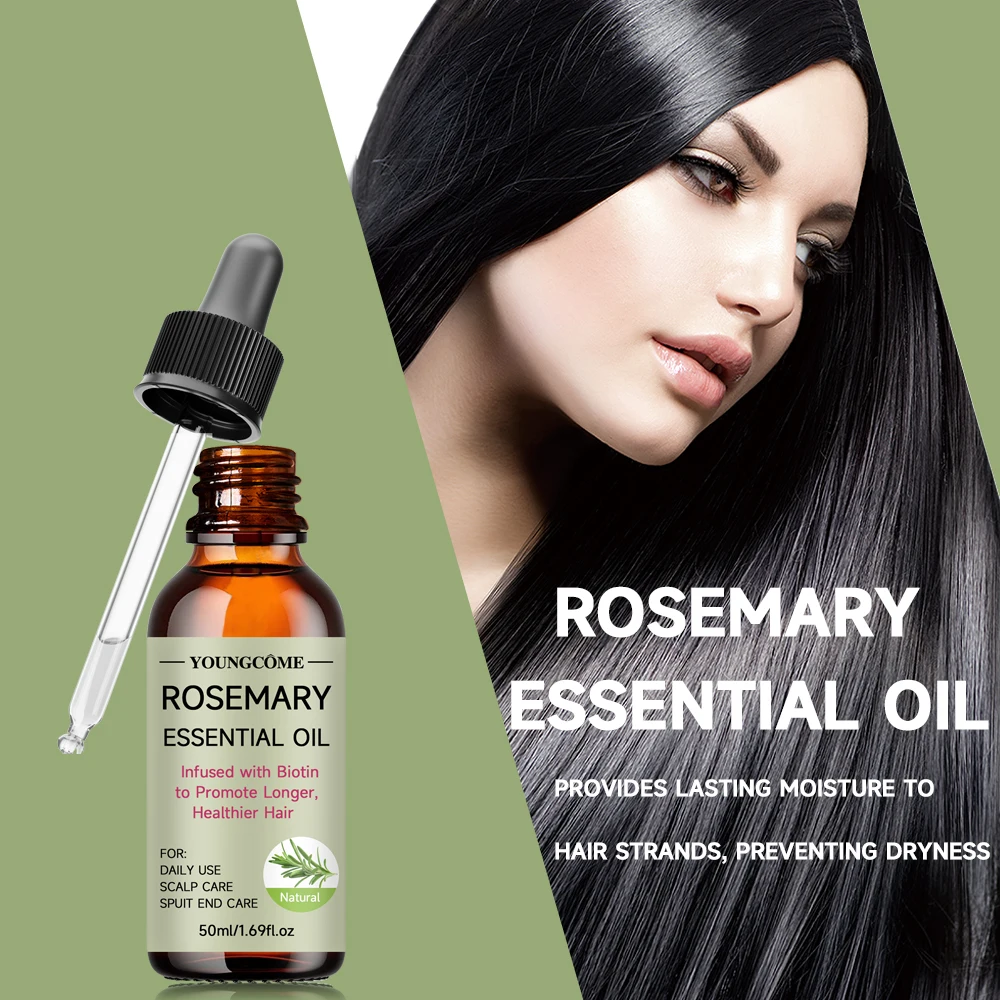 YOUNGCOME Rosemary Serum Conditioner for Hair Repair Mask Nourish Scalp Treatment Rosemary Essential Oil for Hair Care Shampoo