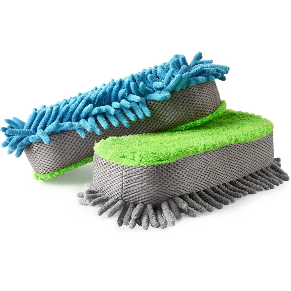 1pcs Chenille Wash Sponge Large Coral Fleece Car Wash Pad Microfiber
