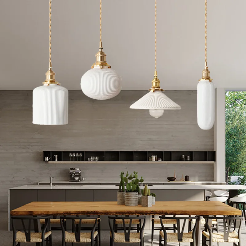 Lamp Modern Mini Pendant Lights Brass One-Light Adjustable Rustic