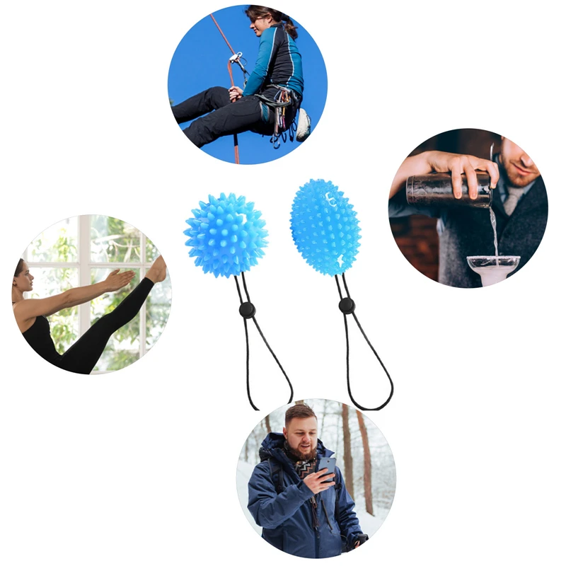 Massage Ball Tactile Touch Ball Hand and Foot Muscle Relaxation Grip Strength Training Rehabilitation Soft Thorn hand strengthener finger trainer finger strength trainer forearm exerciser wrist exerciser hand grip trainers hand grip exerciser hand exerciser hand trainer hand dynamometer