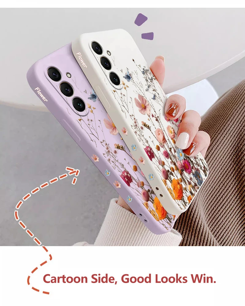 A55 schöne rose silikon telefon hülle für samsung a55 a50 a52s a72 a34 a23 a53 a51 a54 a33 a22 a70 a71 a32 a91 a31cover – Detail 4