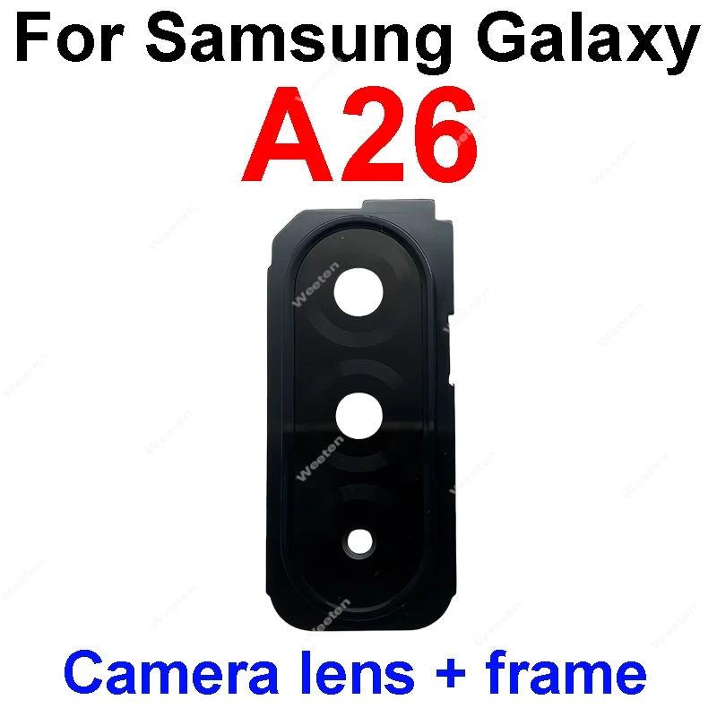 Enhanced Rear Camera Glass Frame with Adhesive Cover for Samsung Galaxy A Series