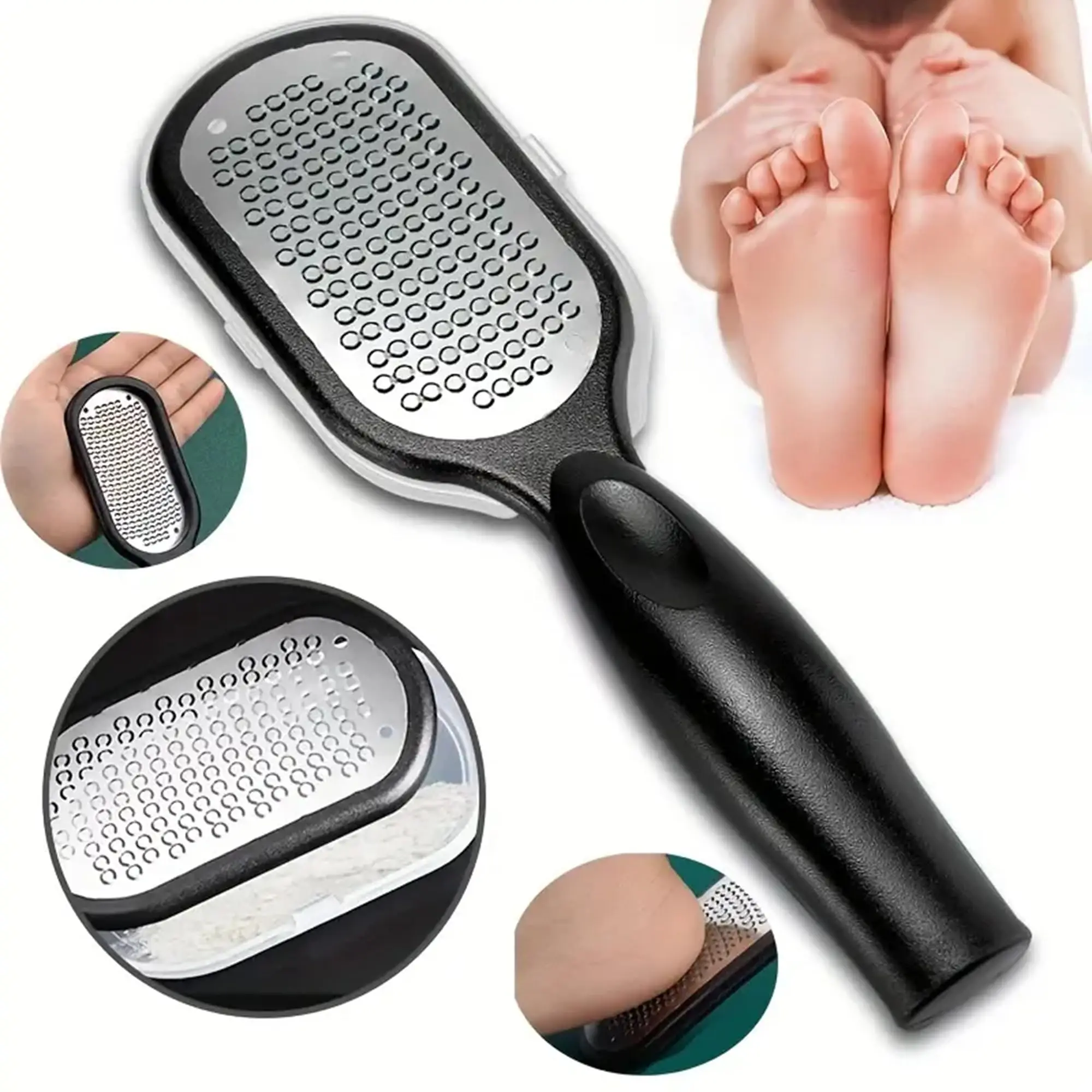 1 Pcs Professional Stainless Steel Foot File Callus Remover Scraper Pedicure Tools Dead Skin Remove For Heels Feet Care Products
