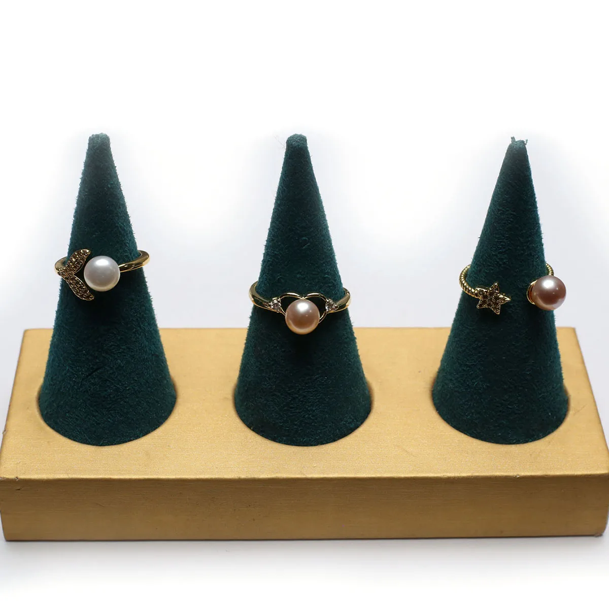 10PCS Wholesale Natural Freshwater Pearl Zinc Alloy Ring for Bridal Wedding, Engagement, and Proposal Ring Gifts