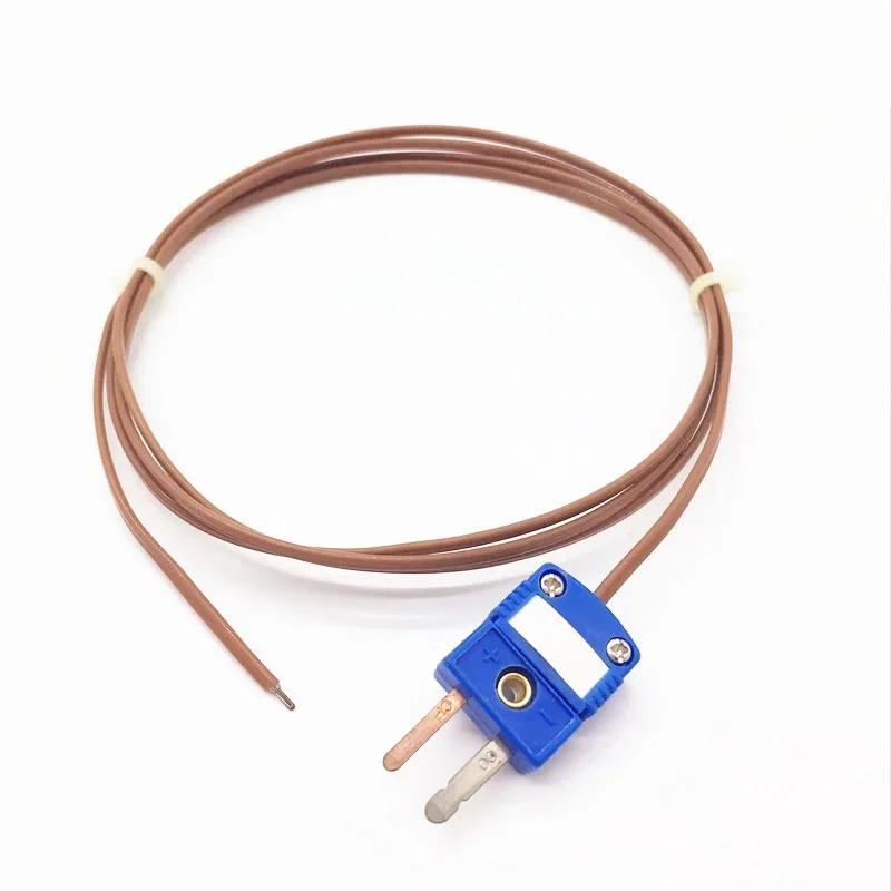 PTFE insulated type T thermocouple temperature sensor 1-10m