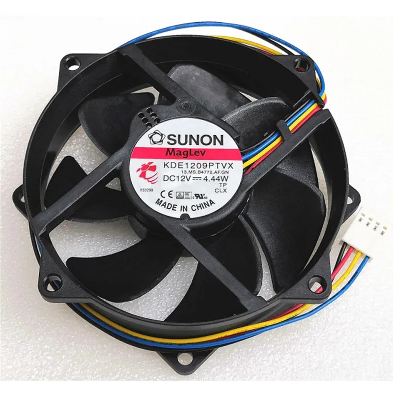New Original SUNON KDE1209PTVX 9025 9225 90MM 90*90*25mm 92*92*25 MM Circular Fan For  CPU Cooling Fan 12V  0.37A  With PWM 4pin 5pcs original dc 12v 156700 3220 car relay for toyota 4pin