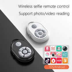 10m Selfie Button Battery Powered Camera Shutter Release Bluetooth-compatible 5.0 Video E-books for iPhone Xiaomi Samsung Huawei