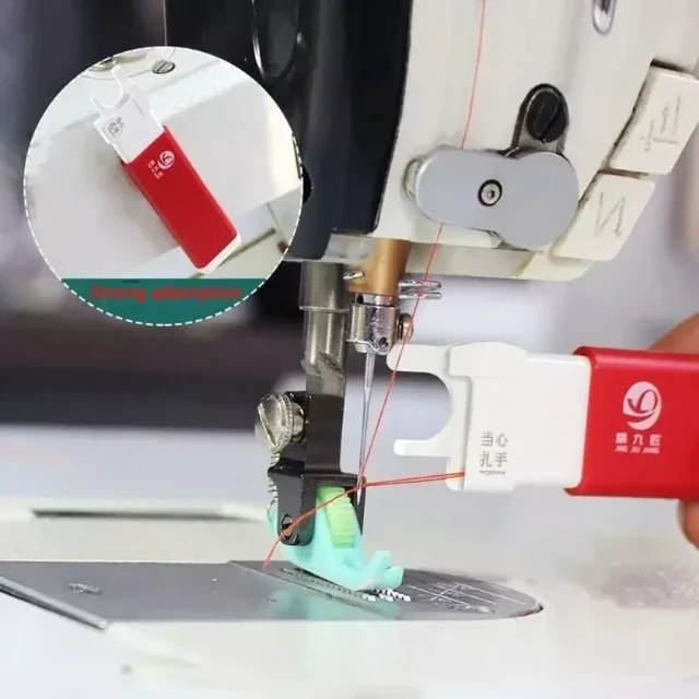 Magnetic Automatic Needle Threader Needle Inserter Quick-Looping Device for Flat Car Sewing Machines Sewing Accessories 3