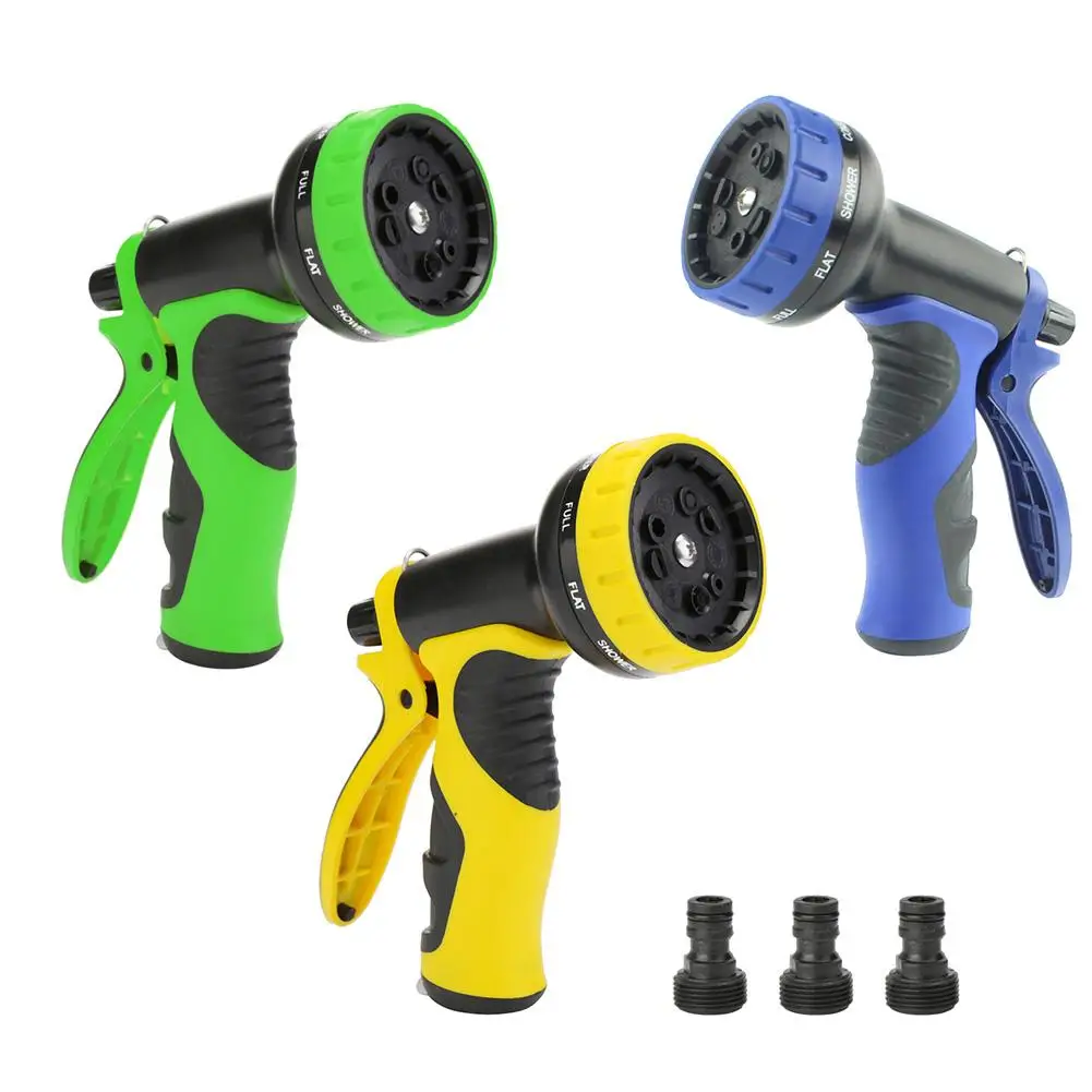 New High Pressure Water Gun 8 Mode Spray Gun Car Washer Hose Spray Bottle Garden Watering Sprinkler Sprinkler Cleaning Water Gun