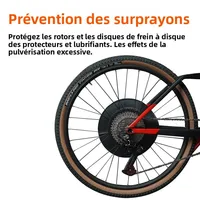 Couvercle de Protection de nettoyage de freins à disque de vélo de route et de montagne, couvercle de roue Anti-grime, outil d'entretien de lavage de vélo 4