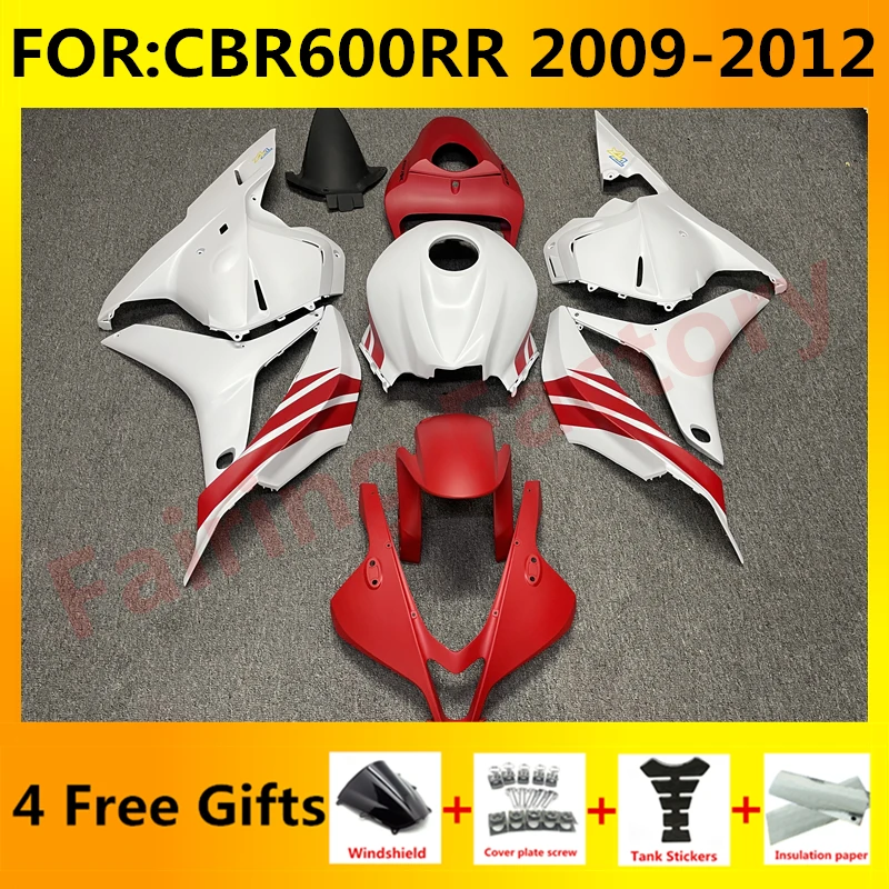 

New ABS Motorcycle Whole Fairings Kit for CBR600RR F5 2009 2010 2011 2012 CBR600 RR CBR 600RR full fairing kits set red white