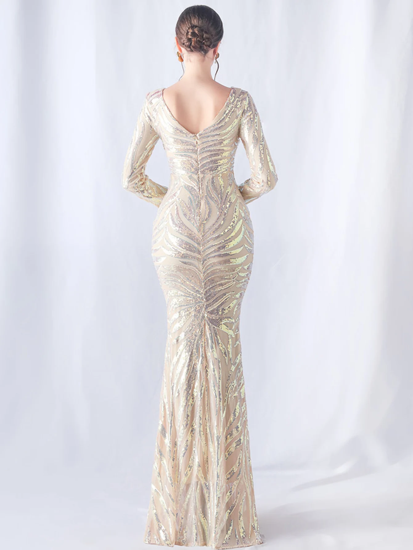 فساتين حفلات الزفاف الفاخرة المثيرة للنساء فستان م...