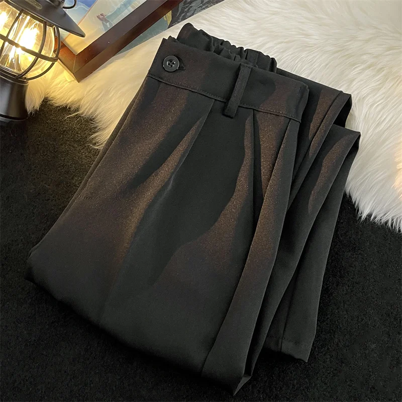 Korean Style Suit Pants Men Slim Fashion Solid Color Business Society Dress Pants Men Straight Pants Men Formal Trousers M29 4