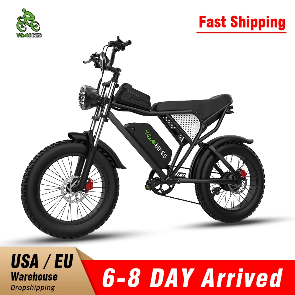 

EU Warehouse 1000W Adults Electric Bike Bicycle 48V 20AH SHIMANO 7 Speed Fat Tire Electric E Bikes Mountain Oil Brake Ebike