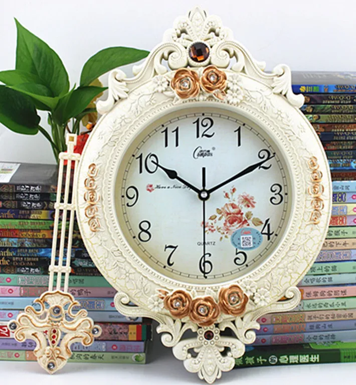 Vintage Silent Swing Large Wall Clock Color:Style 1 56X29CM;Sheet Size:Other