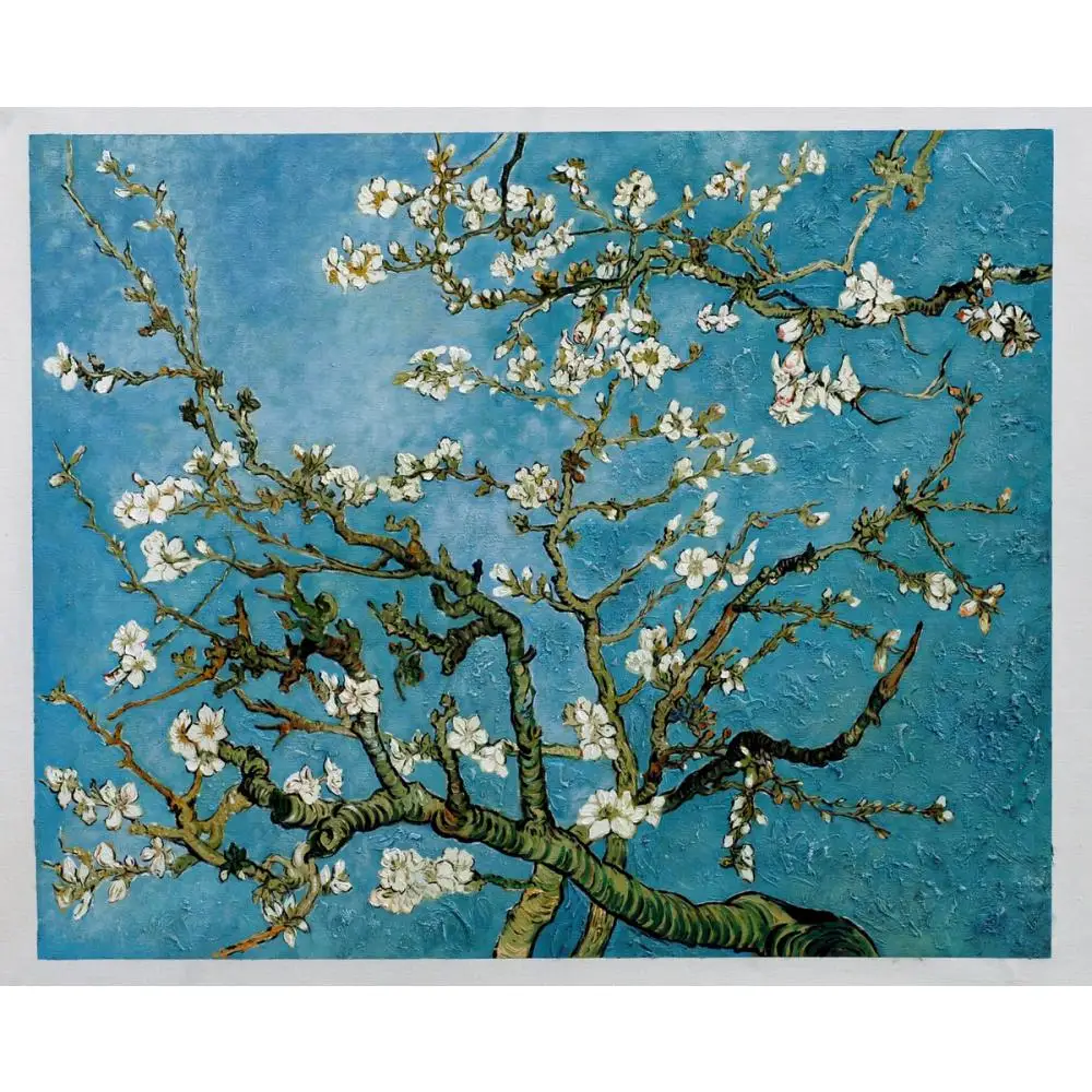 Amandelbloesem van Vincent Van Gogh art schilderijen Canvas reproductie  handgeschilderde - AliExpress