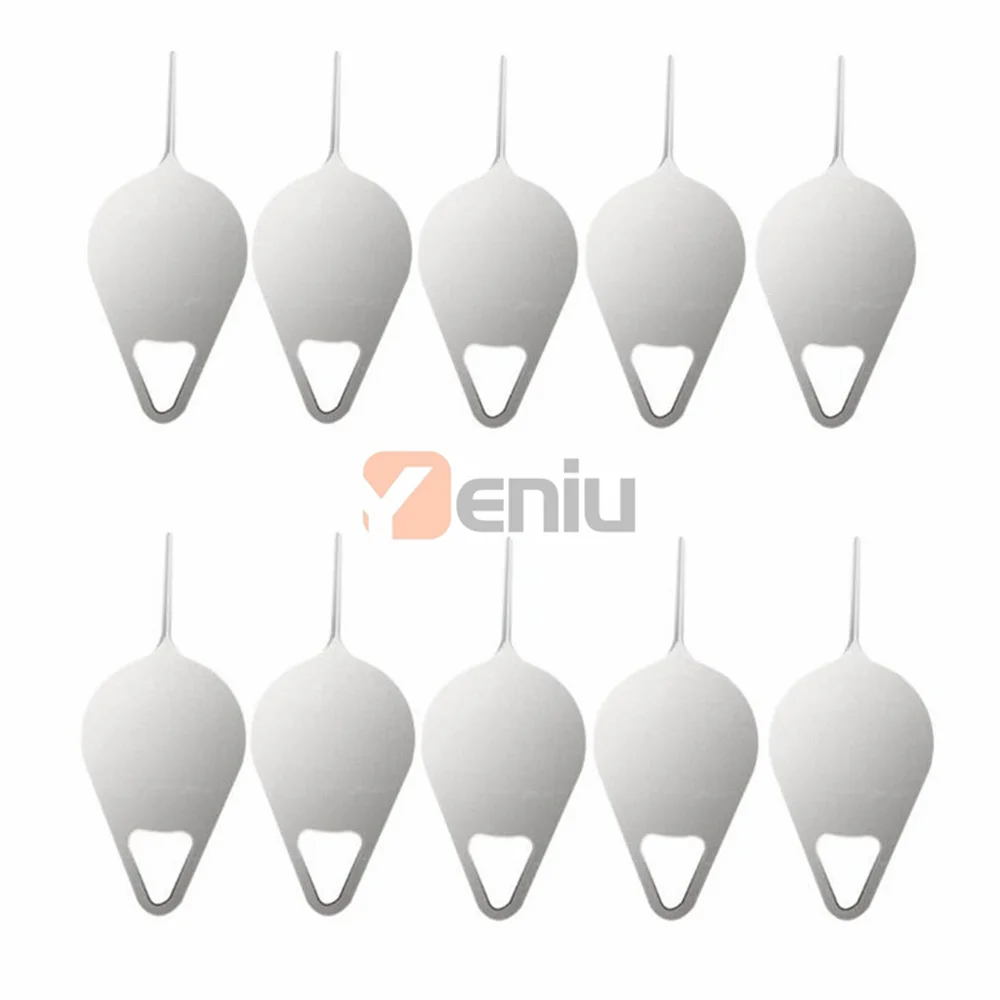 100pcs Stainless Steel Needle for iPhone iPad Samsung for Huawei xiaomi Sim Card Tray Removal Eject Pin Key Tool