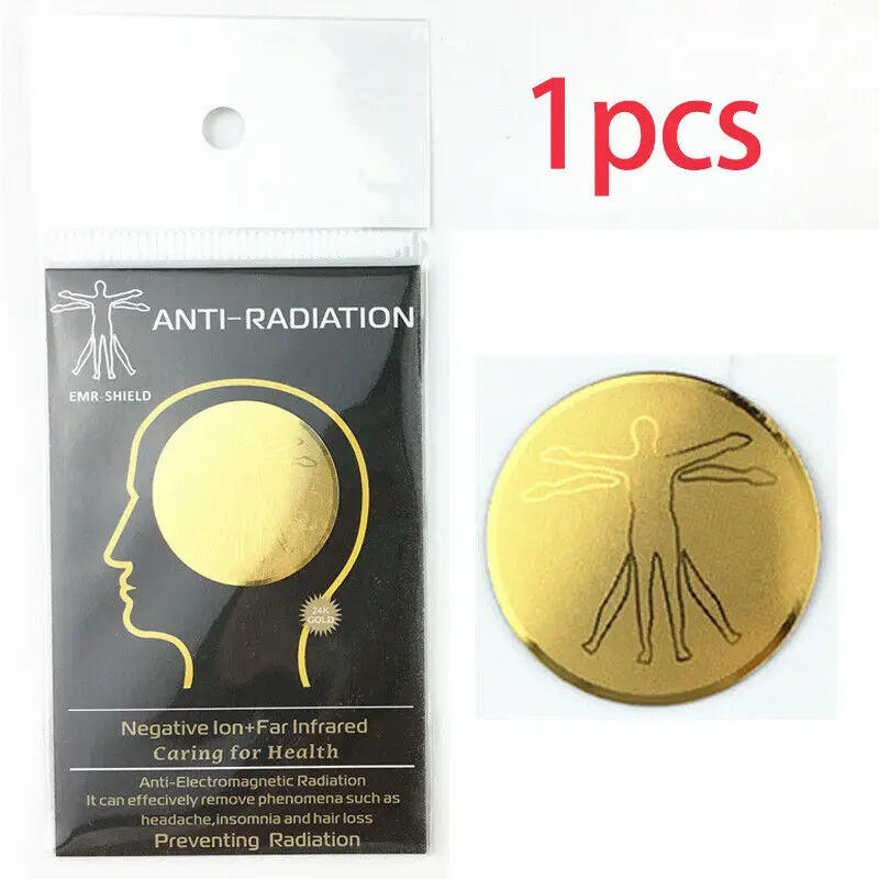 6-Pack EMF Protection Shield Stickers - Anti-Radiation Round Stickers