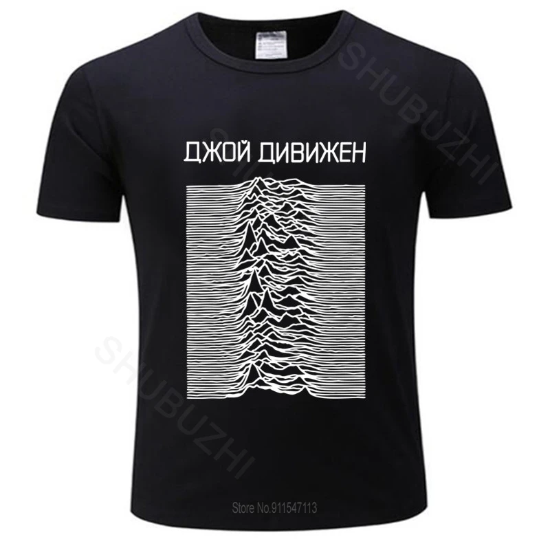 Maglietta Divertente Estiva Maglietta Da Uomo Novità Joy Division Noures Cyrillic T-Shirt T-Shirt Da Uomo In Cotone T-Shirt Più Grande Drop Shipping