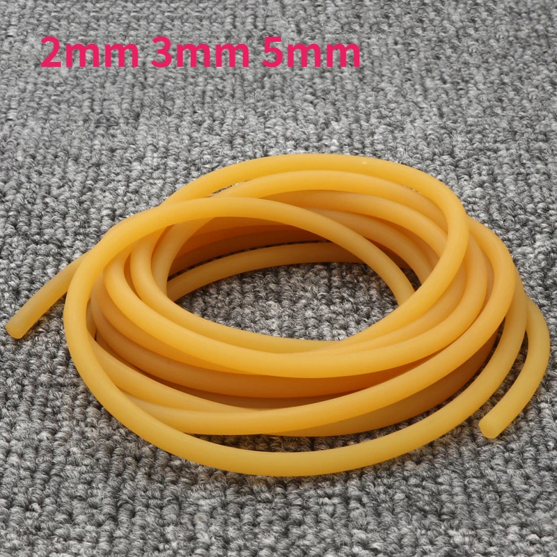 

1 Meter Solid 2mm 3mm 5mm Nature Latex Rubber Hoses High Resilient Elastic Surgical Medical Tube Slingshot Catapult