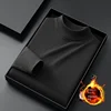 Winter Warm Sweater Men's Fleece-lined Cold-Resistant High-End All-Match Stretch Casual Fashion round Neck Thickened Sweater 4