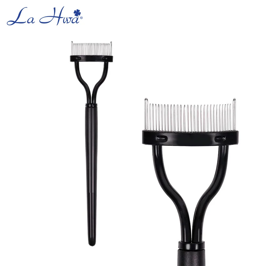 

Eyelash Mascara Separator Makeup Eyelashes Curler Comb Lash Brush Guide Applicator Cosmetic Tool Eyelash Curl Metal Comb