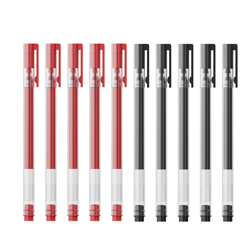 Xiaomi 10/5Pc/Lot Gel Pen 0.5MM Ink Super Durable Sign Pens Caneta Pучка 1800M Writing Office Business School Stationery