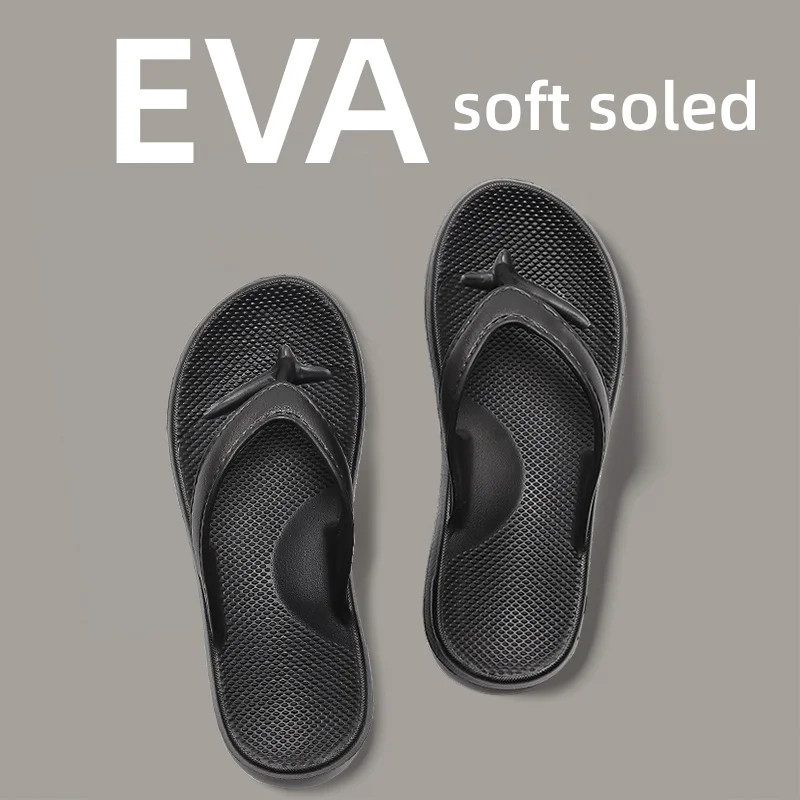 Non-Slip Men’s Flip-Flops – Deodorant Summer Slippers, Comfortable Flat Sandals for Casual Wear, Women’s Beach Shoes, and Couple Slippers Beach Footwear Flip-flops