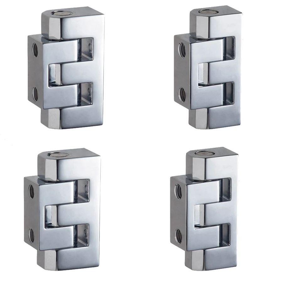 

Brand New 4PCS Zinc Alloy Industrial Hinges Distribution Box Chassis Hinge Switch Control Electric Cabinet Door Hinges Chromed