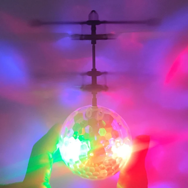 New Children's Flying Toy Seven-color Suspension Ball Induction Fashion Crystal Ball Model Flying Induction Toy Children's Gift 1
