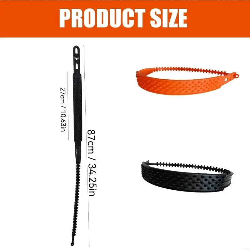 U13C Set Of 10 Chains Vehicle Tire Grip Straps 87cm for Car Ensuring Safe Driving On Slippery Surfaces & Various Tire Size