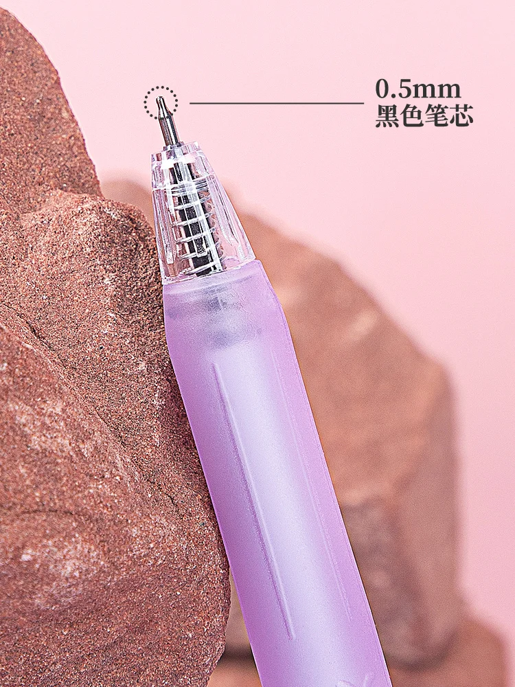 Kinbor Kawaii Press Gel Pen 0.5mm Black Lip Glaze Sery