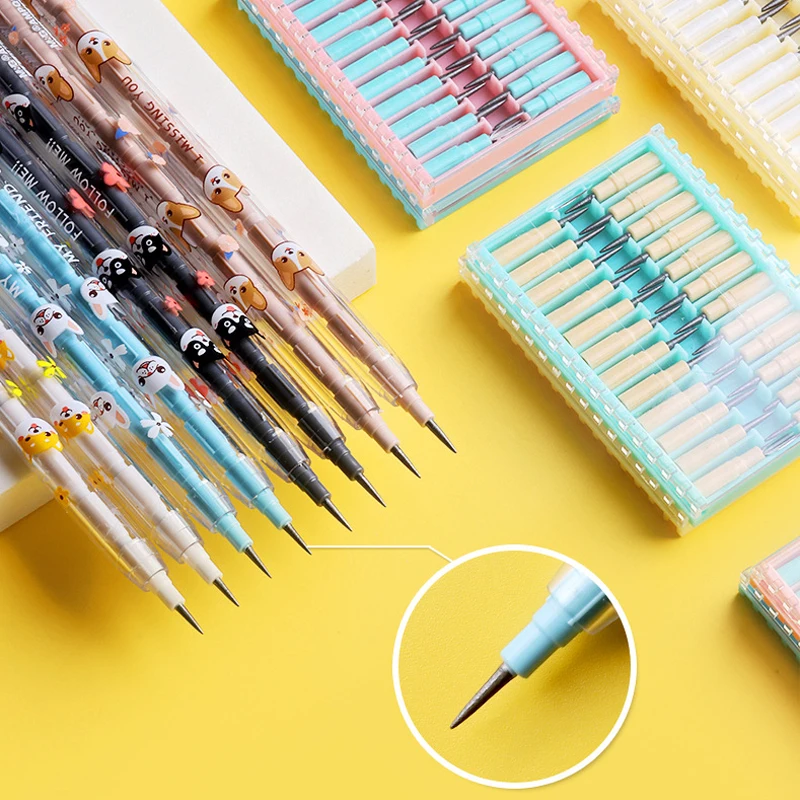 

Creative Cute Cartoon Bullet Head HB Plastic Pencil Student Writing Painting Kids Gifts School Kawaii Stationery Supplies Supply