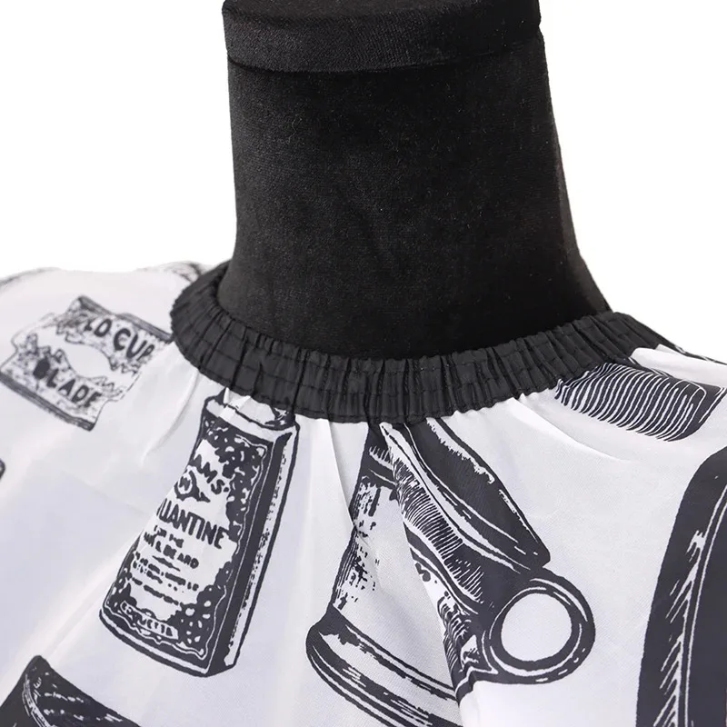 Barber Wrap Set Waterproof Hair Cutting Cape with Neck Duster Brush for Hairdressing