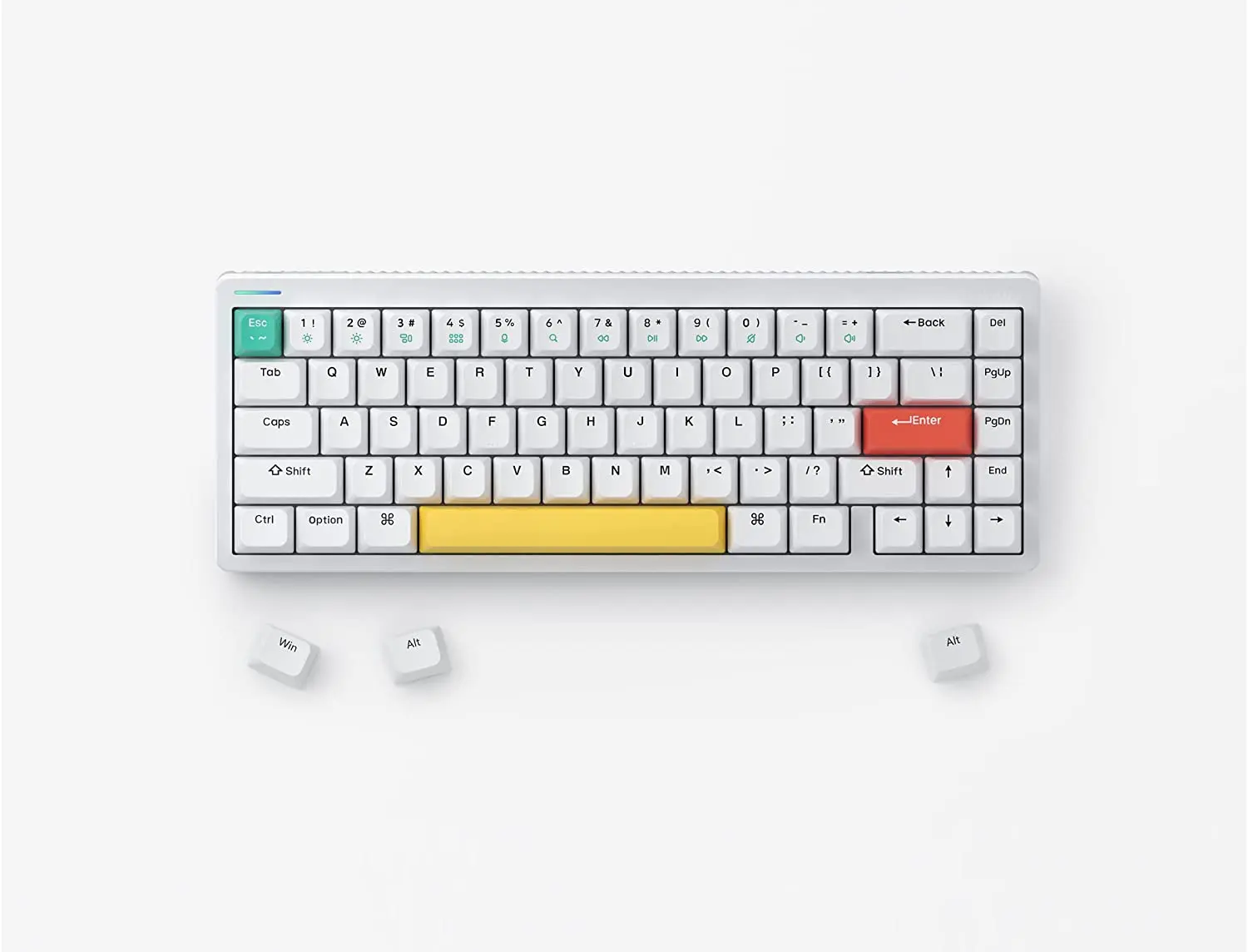 Nuphy Halo65 Mechanical Gaming Keyboard with PBT Keycaps, 65% RGB 