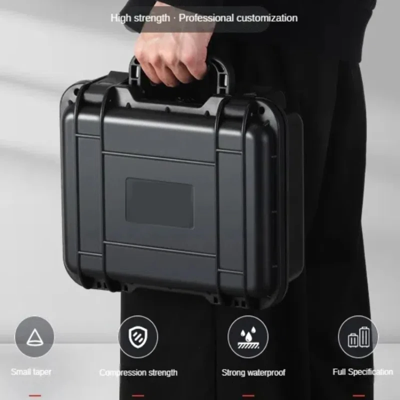 Portable Waterproof Toolbox Rigid Plastic Case Hard Flight Case Shockproof Sealed Box Portable Small Equipment Plastic Toolbox