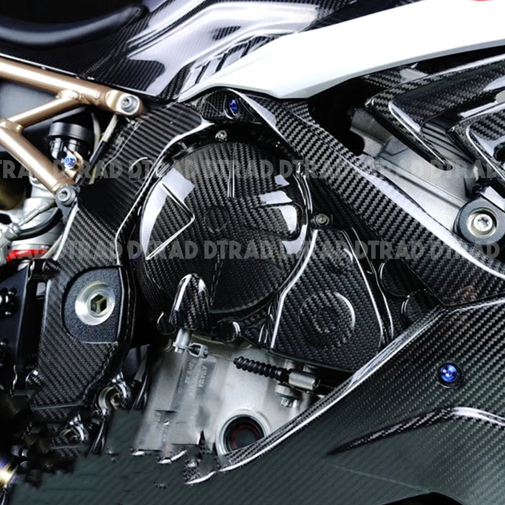 2023 For BMW S1000R S1000RR M1000R M1000RR Carbon Fiber Right Side Clutch Cover & Left Engine Covers Cap Motorcycle Acessories