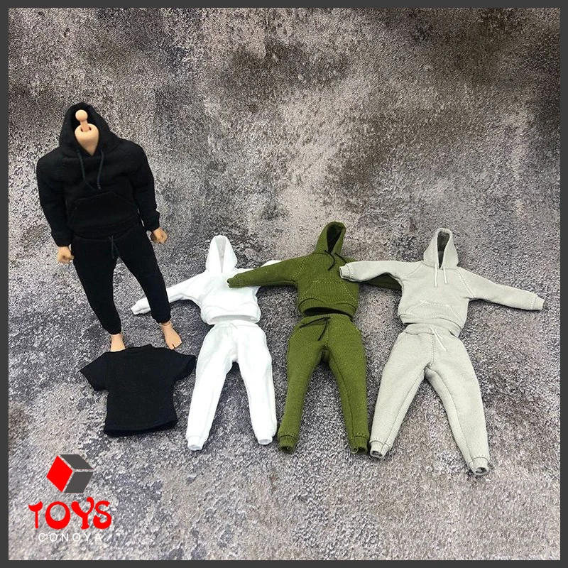 In Stock 1/12 scale action figure clothes fashion Hoodies casual sport